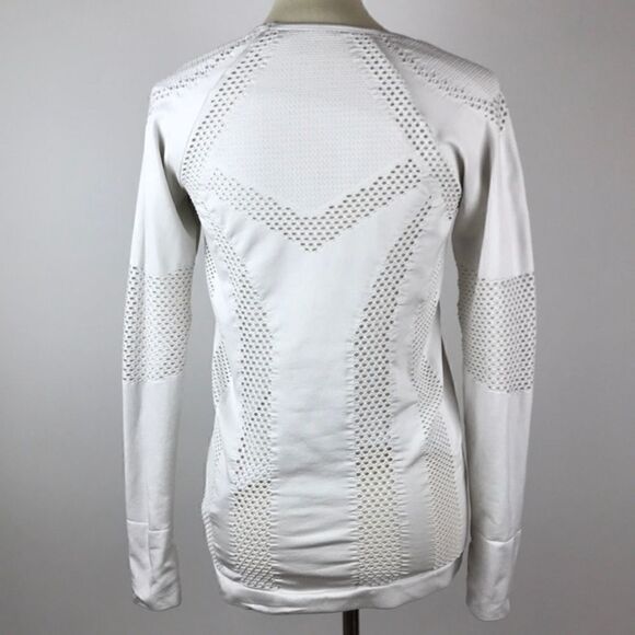Athleta | Burpee White Long Sleeve Shirt Top size XS - Picture 6 of 7